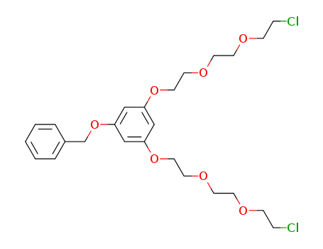 Benzene,  1,3-bis[2-[2-(2-chloroethoxy)ethoxy]ethoxy]-5-(phenylmethoxy)-