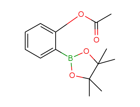 Molecular Structure of 480424-68-8 (2-(4,4,5,5-TETRAMETHYL-1,3,2-DIOXABOROLAN-2-YL)PHENYL ACETATE)