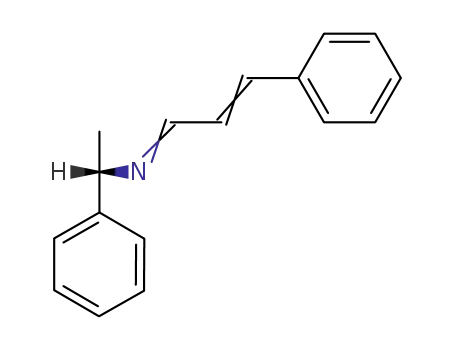 Molecular Structure of 111687-00-4 (Benzenemethanamine, a-methyl-N-(3-phenyl-2-propenylidene)-, (S)-)