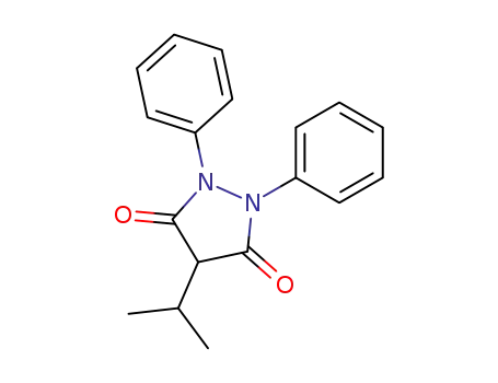 Molecular Structure of 1093-68-1 (4-Isopropyl-1,2-diphenylpyrazolidine-3,5-dione)
