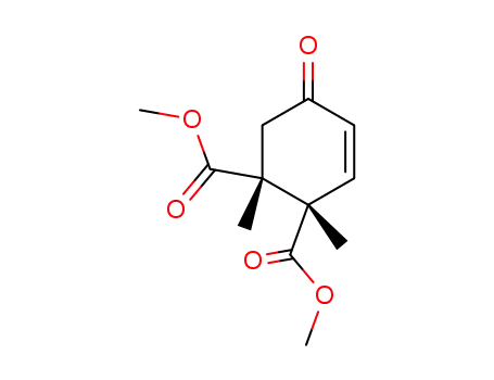 Molecular Structure of 132272-85-6 (dimethyl cis-1,2-dimethyl-5-oxocyclohex-3-ene-1,2-dicarboxylate)