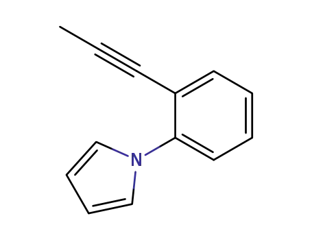 Molecular Structure of 796843-21-5 (1-(2-(1-Propynyl)phenyl)pyrrole)