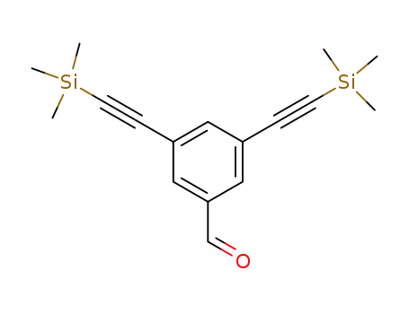 Molecular Structure of 153390-73-9 (3,5‐bis((trimethylsilyl)ethynyl)benzaldehyde)
