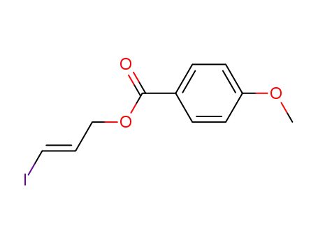 Molecular Structure of 499158-38-2 (Benzoic acid, 4-methoxy-, (2E)-3-iodo-2-propenyl ester)