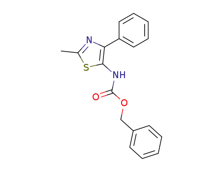 Molecular Structure of 54167-92-9 (benzyl 2-methyl-4-phenylthiazol-5-ylcarbamate)
