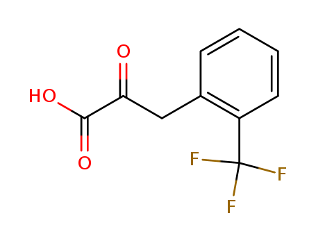 Molecular Structure of 120658-69-7 (Benzenepropanoic acid, a-oxo-2-(trifluoromethyl)-)