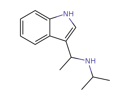 Molecular Structure of 20851-21-2 (N-[1-(1H-indol-3-yl)ethyl]propan-2-amine)