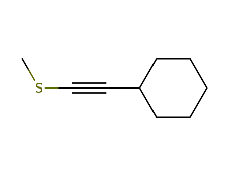Molecular Structure of 130612-91-8 (Cyclohexane, [(methylthio)ethynyl]-)