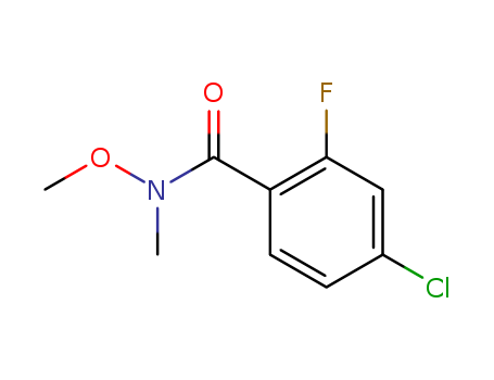 4-CHLORO-2-FLUORO-N-METHOXY-N-METHYLBENZAMIDECAS