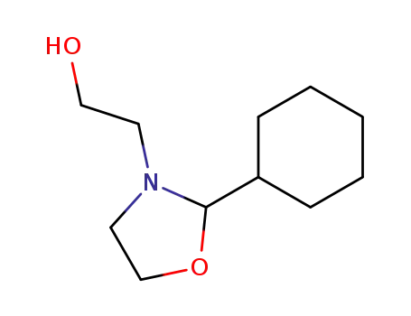 Molecular Structure of 55135-29-0 (2-(2-cyclohexyl-oxazolidin-3-yl)-ethanol)