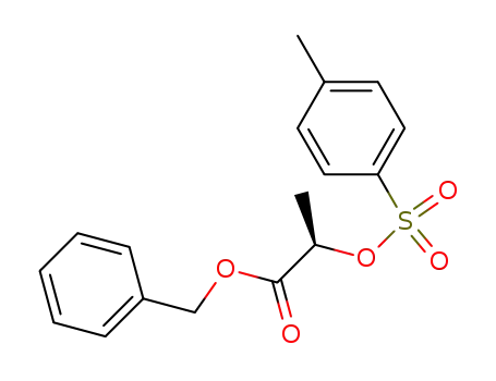 Molecular Structure of 117589-36-3 (BENZYL (R)-2-TOSYLOXYPROPIONATE)