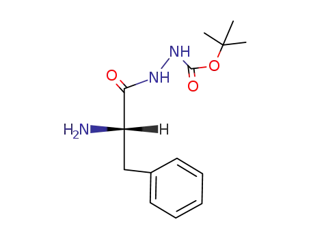 Molecular Structure of 36261-38-8 (tert-butyl 2-(2-amino-3-phenylpropanoyl)hydrazinecarboxylate (non-preferred name))