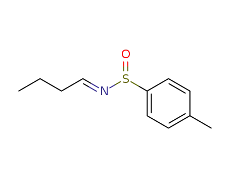 Molecular Structure of 813461-57-3 (Benzenesulfinamide, N-butylidene-4-methyl-, [N(E)]- (9CI))