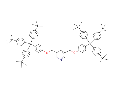 3,5-bis-{4-[tris-(4-<i>tert</i>-butyl-phenyl)-methyl]-phenoxymethyl}-pyridine