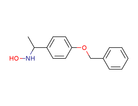 Molecular Structure of 111525-03-2 (Benzenemethanamine, N-hydroxy-a-methyl-4-(phenylmethoxy)-)