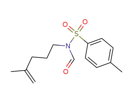 Molecular Structure of 691900-33-1 (N-formyl-N-(4-methylpent-4-enyl)-4-methylbenzenesulfonamide)