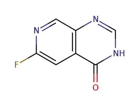 Molecular Structure of 171178-44-2 (6-FLUOROPYRIDO[3,4-D]PYRIMIDIN-4-OL)