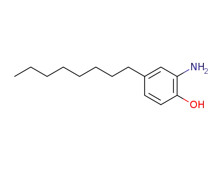 Molecular Structure of 18733-06-7 (2-Amino-4-octylphenol)