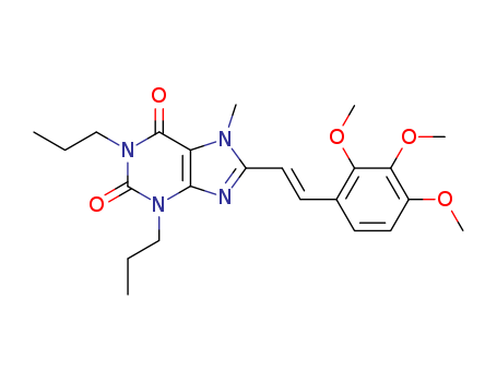 147700-52-5,7-methyl-1,3-dipropyl-8-[(E)-2-(2,3,4-trimethoxyphenyl)ethenyl]-3,7-dihydro-1H-purine-2,6-dione,