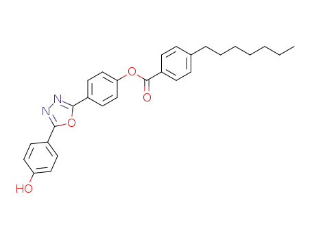 Molecular Structure of 881650-28-8 (5-[4-(4-heptylbenzoyl)-phenyl]-2-(4-hydroxyphenyl)-1,3,4-oxadiazole)