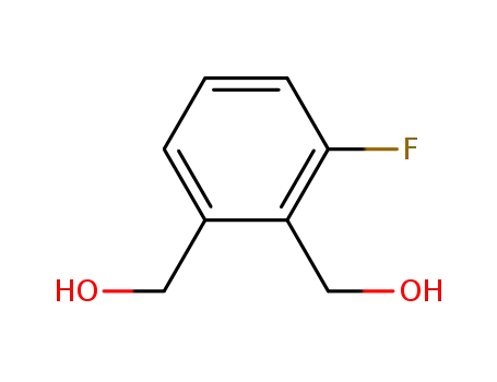 Molecular Structure of 160485-42-7 (1,2-Benzenedimethanol,3-fluoro-(9CI))