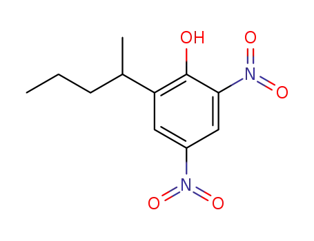 Molecular Structure of 4097-36-3 (2,4-dinitro-6-pentan-2-yl-phenol)