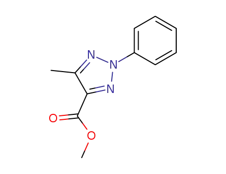 Molecular Structure of 7673-93-0 (METHYL 5-METHYL-2-PHENYL-2H-1,2,3-TRIAZOLE-4-CARBOXYLATE)