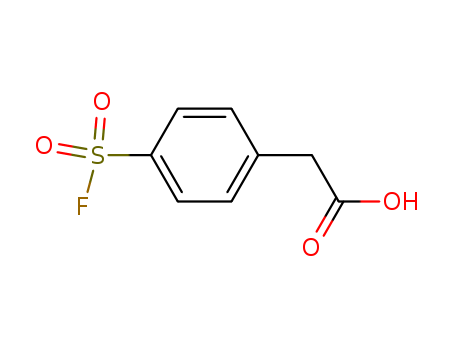 Benzeneacetic acid,4-(fluorosulfonyl)- cas  402-57-3