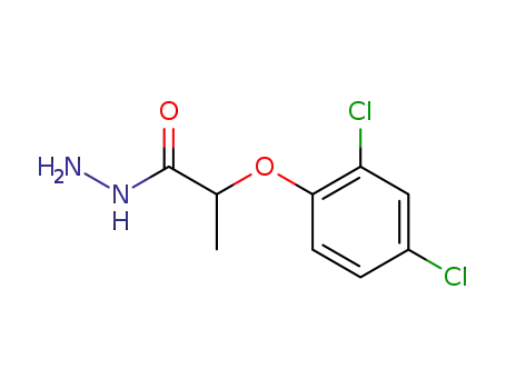 Molecular Structure of 15253-89-1 (2-(2,4-DICHLOROPHENOXY)PROPIONIC ACID HYDRAZIDE)
