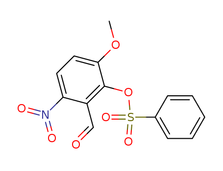 Benzaldehyde, 3-methoxy-6-nitro-2-[(phenylsulfonyl)oxy]-