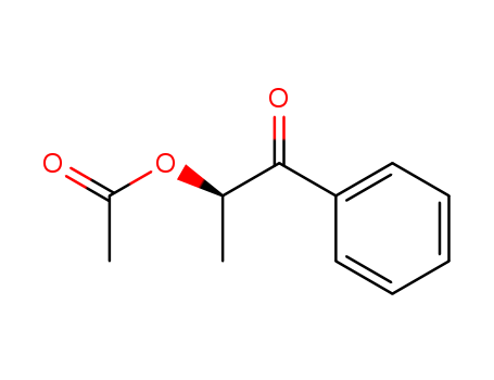 Molecular Structure of 118627-07-9 (1-Propanone, 2-(acetyloxy)-1-phenyl-, (2R)-)