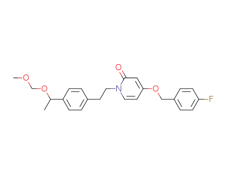 2(1H)-Pyridinone,
4-[(4-fluorophenyl)methoxy]-1-[2-[4-[1-(methoxymethoxy)ethyl]phenyl]eth
yl]-