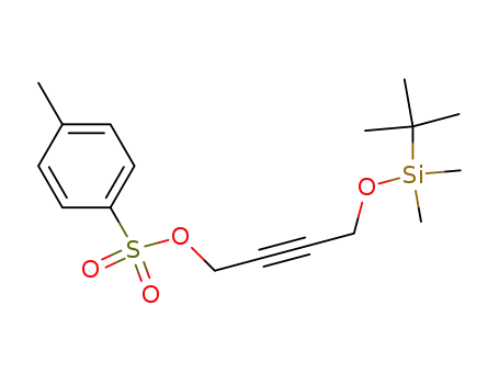 Molecular Structure of 216172-10-0 (4-[(tert-butyldimethylsilyl)oxy]but-2-yn-1-yl 4-methylbenzene-1-sulfonate)