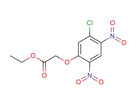 Molecular Structure of 112748-03-5 (Acetic acid, (5-chloro-2,4-dinitrophenoxy)-, ethyl ester)