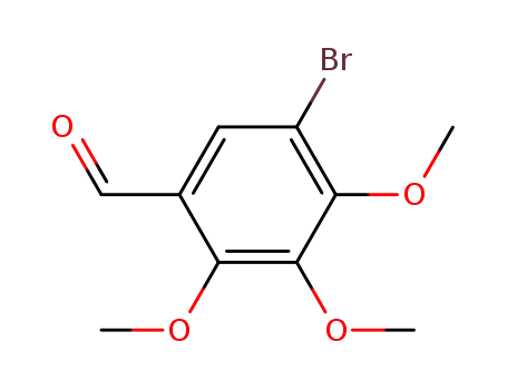Molecular Structure of 28006-94-2 (5-Bromo-2,3,4-trimethoxy-benzaldehyde)