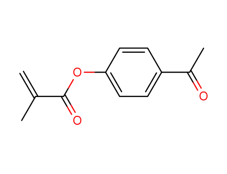Molecular Structure of 16522-39-7 (2-Propenoic acid, 2-methyl-, 4-acetylphenyl ester)