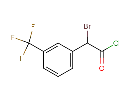 Molecular Structure of 132741-20-9 (Benzeneacetyl chloride, a-bromo-3-(trifluoromethyl)-)