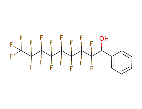 Molecular Structure of 78960-85-7 (Benzenemethanol, a-(heptadecafluorooctyl)-)