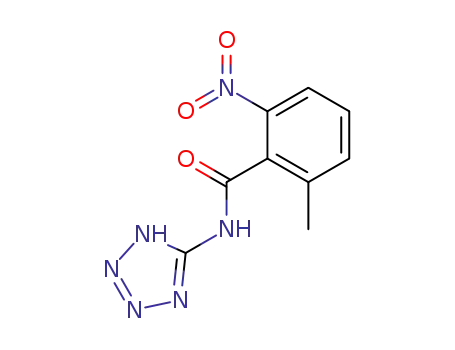 Molecular Structure of 87693-22-9 (2-methyl-6-nitro-N-1H-tetrazol-5-ylbenzamide)