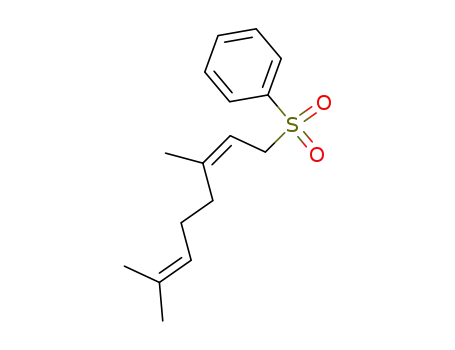 Molecular Structure of 56881-52-8 (Benzene, [[(2Z)-3,7-dimethyl-2,6-octadienyl]sulfonyl]-)