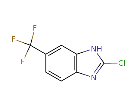 Molecular Structure of 86604-86-6 (2-Chloro-6-(trifluoromethyl)-1H-benzimidazole)