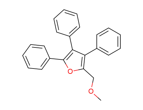 Molecular Structure of 106241-00-3 (Furan, 2-(methoxymethyl)-3,4,5-triphenyl-)