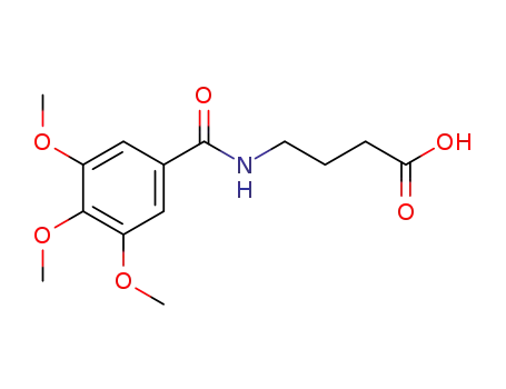 Molecular Structure of 32407-13-9 (Butanoic acid, 4-[(3,4,5-trimethoxybenzoyl)amino]-)