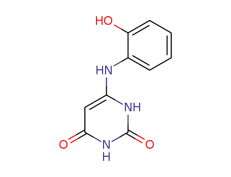 Molecular Structure of 105147-86-2 (2,4(1H,3H)-Pyrimidinedione, 6-[(2-hydroxyphenyl)amino]-)