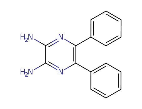 64163-37-7,5,6-diphenylpyrazine-2,3-diamine,Pyrazine,2,3-diamino-5,6-diphenyl- (6CI); NSC 105557