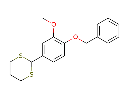 1,3-Dithiane, 2-[3-methoxy-4-(phenylmethoxy)phenyl]-