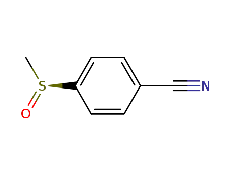 Molecular Structure of 60958-04-5 (Benzonitrile, 4-[(S)-methylsulfinyl]-)