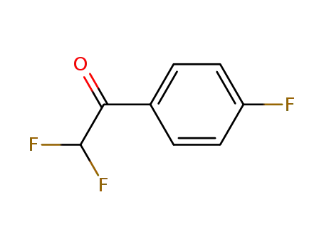 Molecular Structure of 50562-06-6 (Ethanone, 2,2-difluoro-1-(4-fluorophenyl)- (9CI))