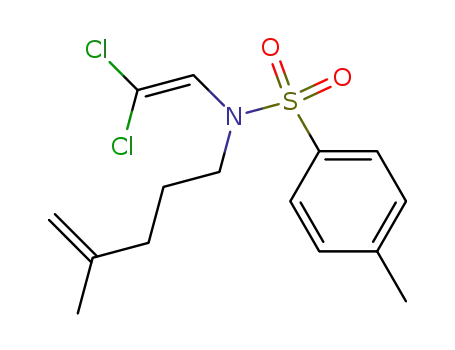 Molecular Structure of 691900-36-4 (N-(2,2-dichlorovinyl)-N-(4-methylpent-4-enyl)-4-methylbenzenesulfonamide)
