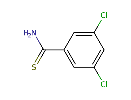 Molecular Structure of 22179-74-4 (3,5-DICHLORO-THIOBENZAMIDE)